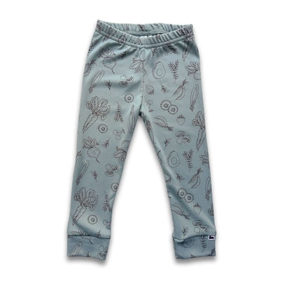 Baby Bamboo Leggings | Berry Stripe
