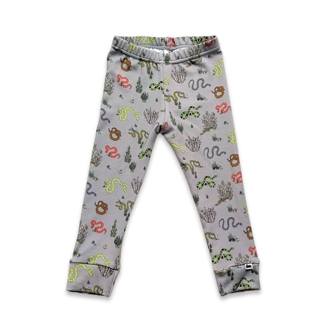 Kids' Bamboo Leggings | Blue Checkers