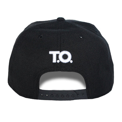 Hustle - T.O. - Casquette Snapback Blanche et Noire The Cap Guys TCG / Inspired Exclusives