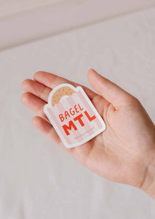 Bagel MTL - Autocollant en vinyle