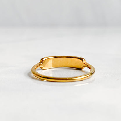 Bague dorée en nacre naturelle plaquée or 18K | CALYPSO