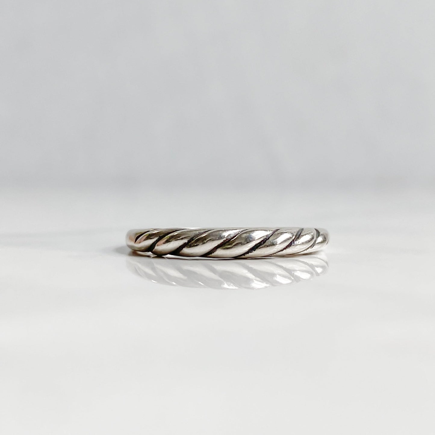 Sterling Silver Twisted Ring | SYLVA