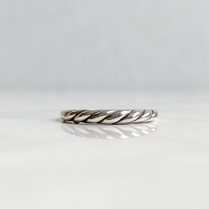 Sterling Silver Twisted Ring | SYLVA