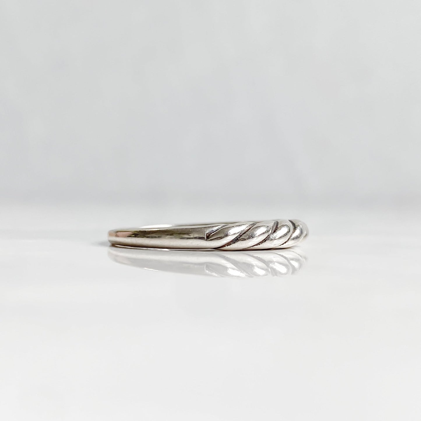 Sterling Silver Twisted Ring | SYLVA