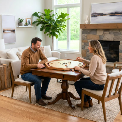 Le Bircher Baltique par Crokinole Canada - Grand Ensemble de Jeu de Crokinole Traditionnel