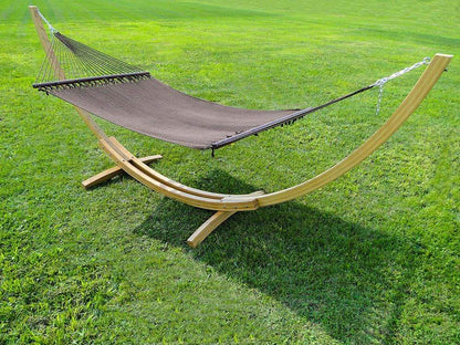 Hamac de luxe en polyester avec support en bambou