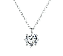 Dazzling 0.8ct Moissanite Sterling Silver Pendant Necklace