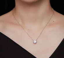 Alternative éblouissante au diamant : Collier pendentif en argent sterling avec moissanite de 1 carat