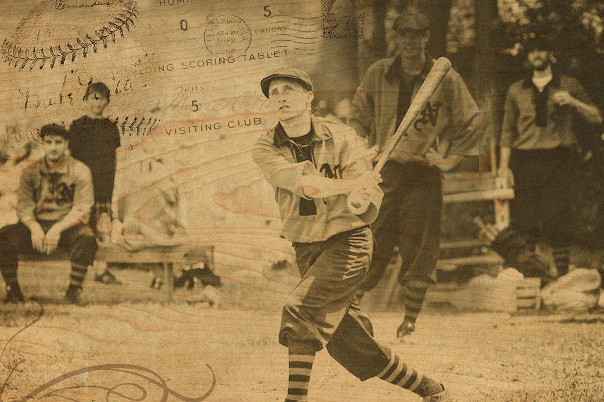 Wood Postcard - Baseball