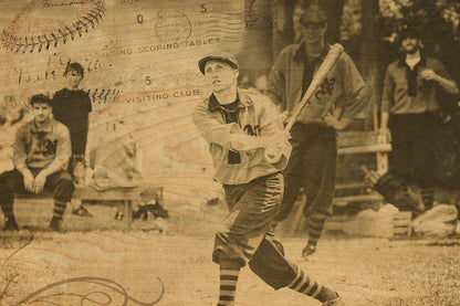 Wood Postcard - Baseball