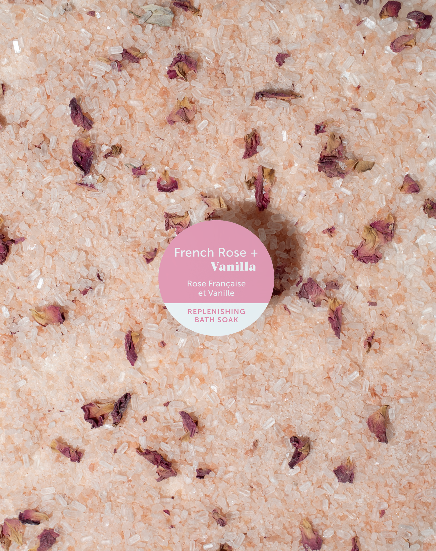 Bain moussant régénérant Rose Française et Vanille