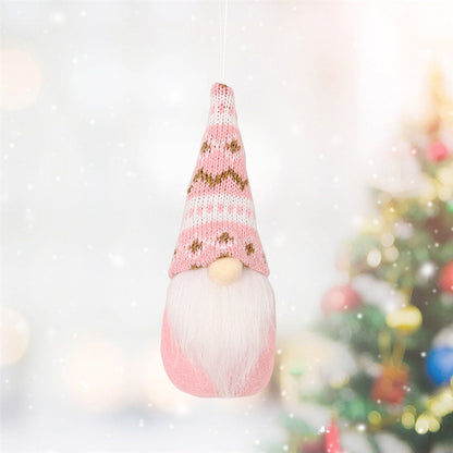 Knitted Christmas Tree Pendant Ornaments – Small Hanging Decor, 3 Styles