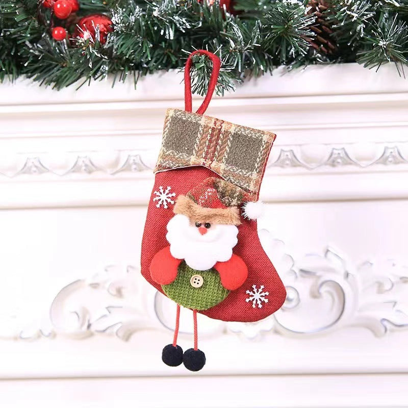 Christmas Stocking Pendant – Festive Holiday Gift Bag Hanging Decoration
