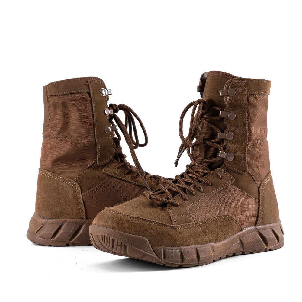 Bottes tactiques de combat pour hommes – Bottes de randonnée et de travail imperméables avec soutien de la cheville