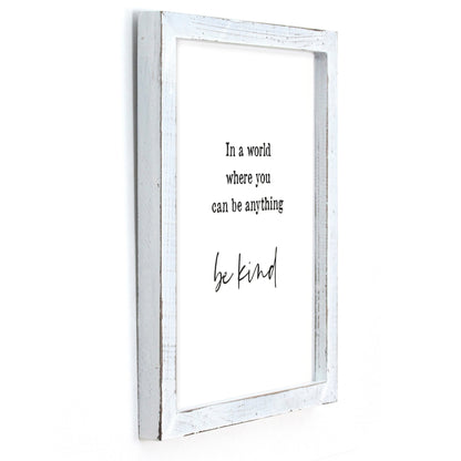 Framed Words - Be Kind