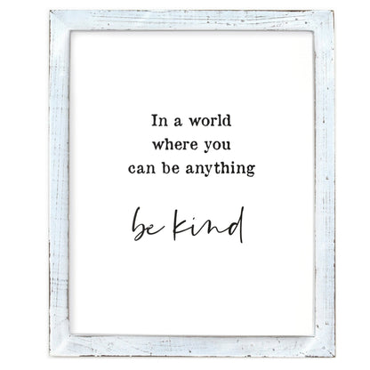 Framed Words - Be Kind