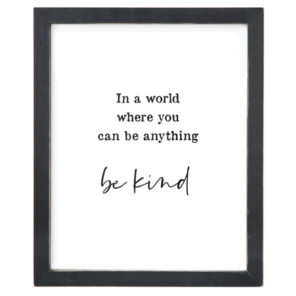 Framed Words - Be Kind
