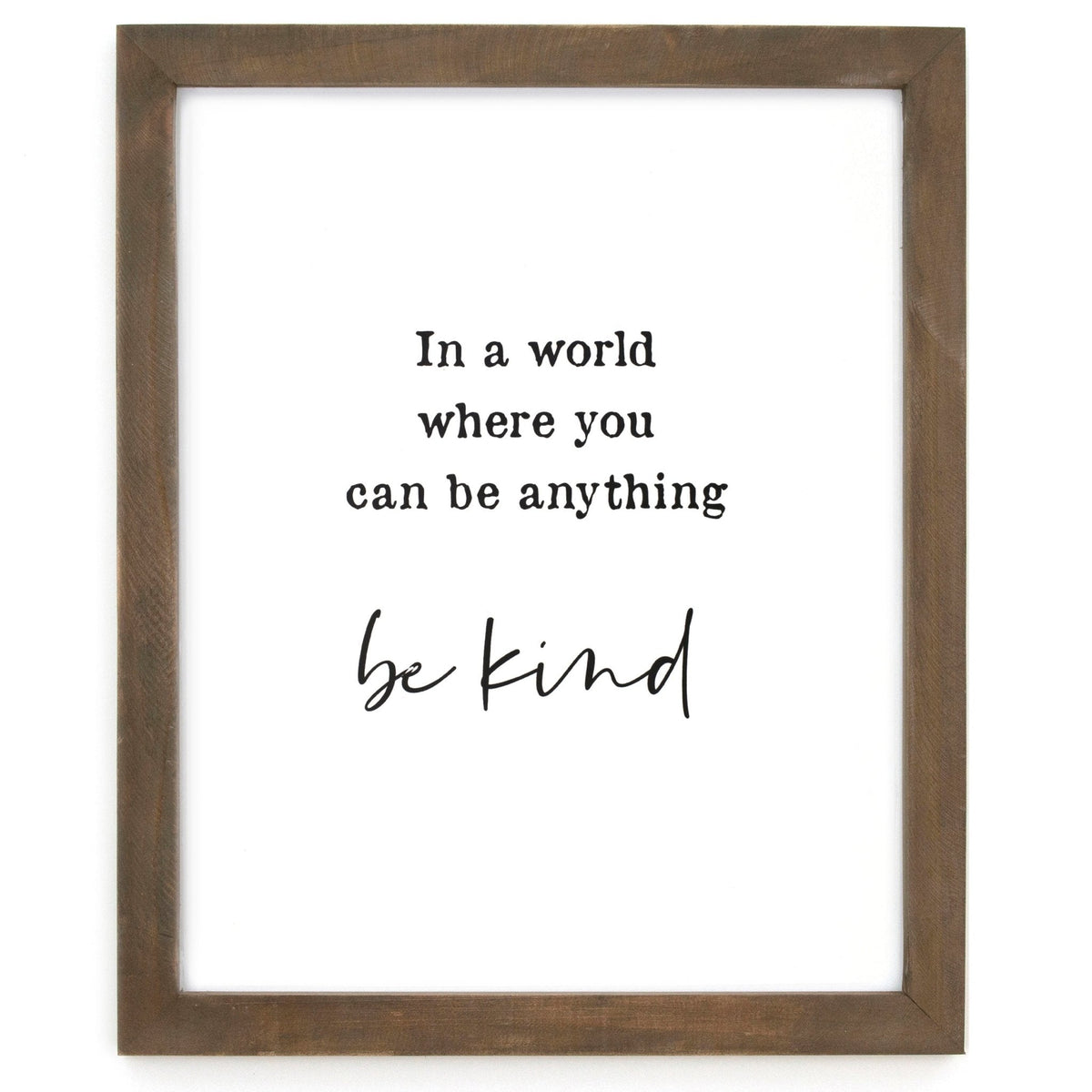 Framed Words - Be Kind