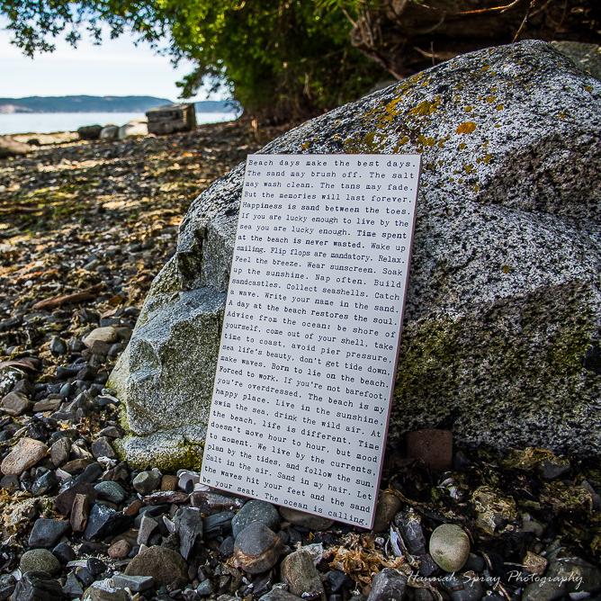 Typewriter Sign - Beach