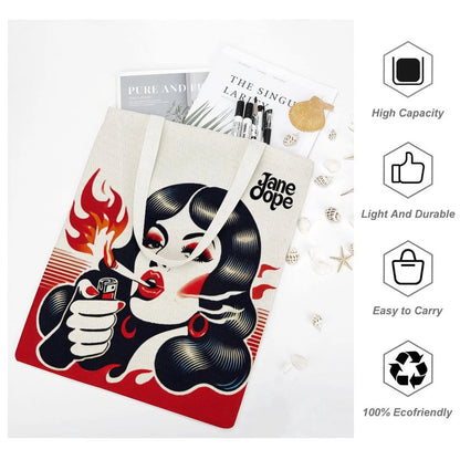 Burn 'Em Canvas Tote Bag