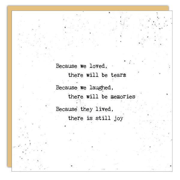 Stationery - Little Gem Card - Because We Loved