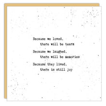 Stationery - Little Gem Card - Because We Loved