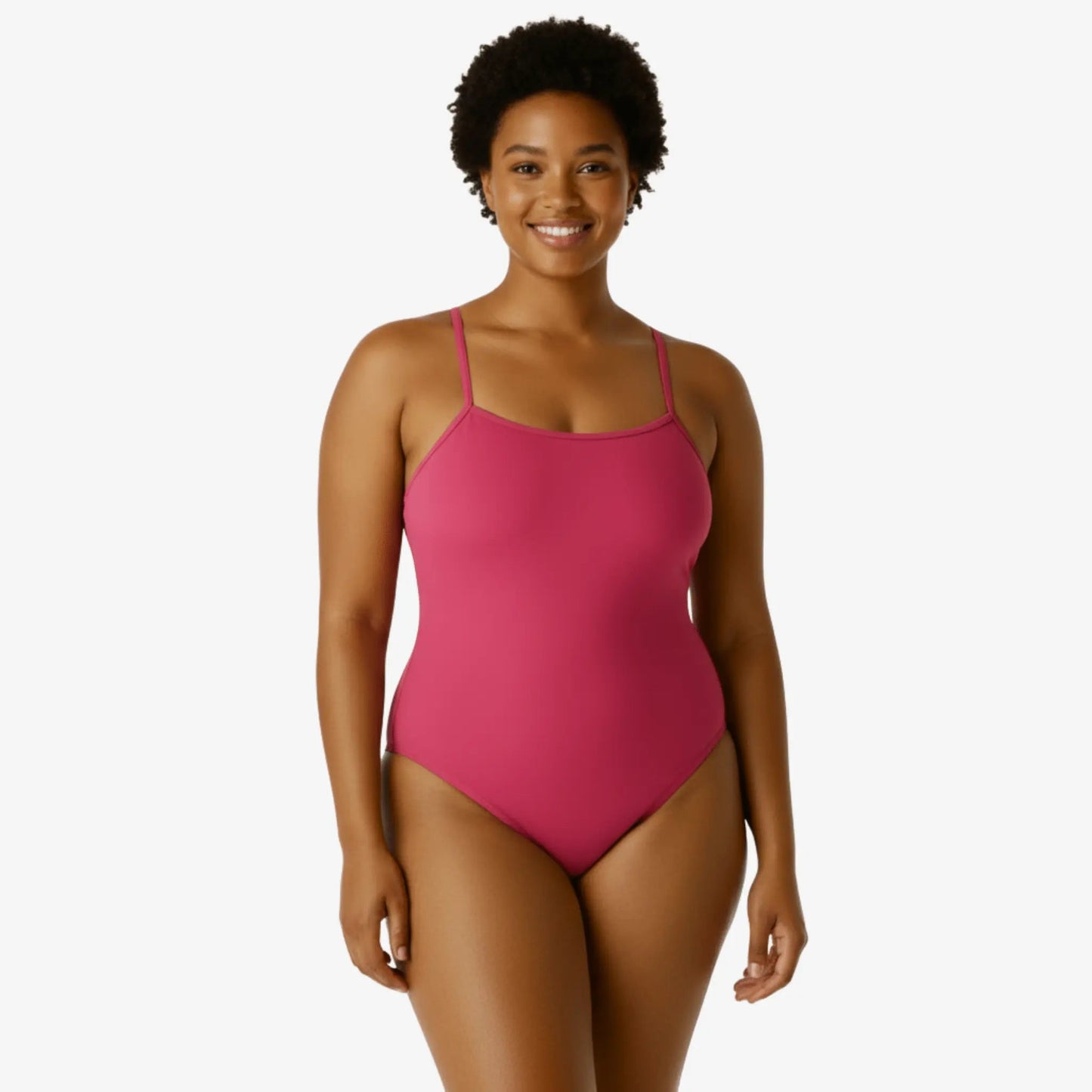 Maillot de bain de performance une pièce Berry à dos ouvert par Norca