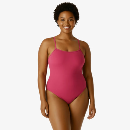 Maillot de bain de performance une pièce Berry à dos ouvert par Norca