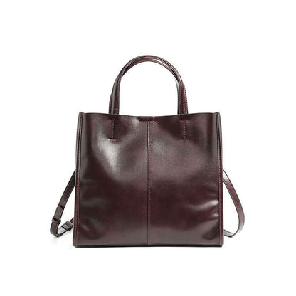 Sac à main élégant et polyvalent en cuir véritable haut de gamme pour femme