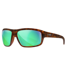 Wiley X Contend Sunglasses Gloss Demi Frame Polarized Green Mirror Lens Sunglasses