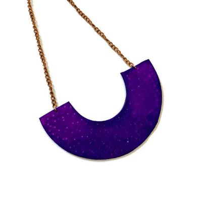 Grand collier plastron, Bijoux faits à la main en pâte polymère, 17 couleurs