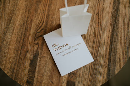 Big Things Small Packages
