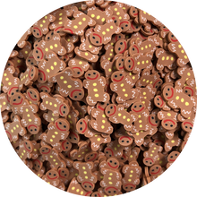 Gingerbread Man Fimo Slices