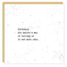 Stationery - Little Gem Card - Birthdays are Nature's