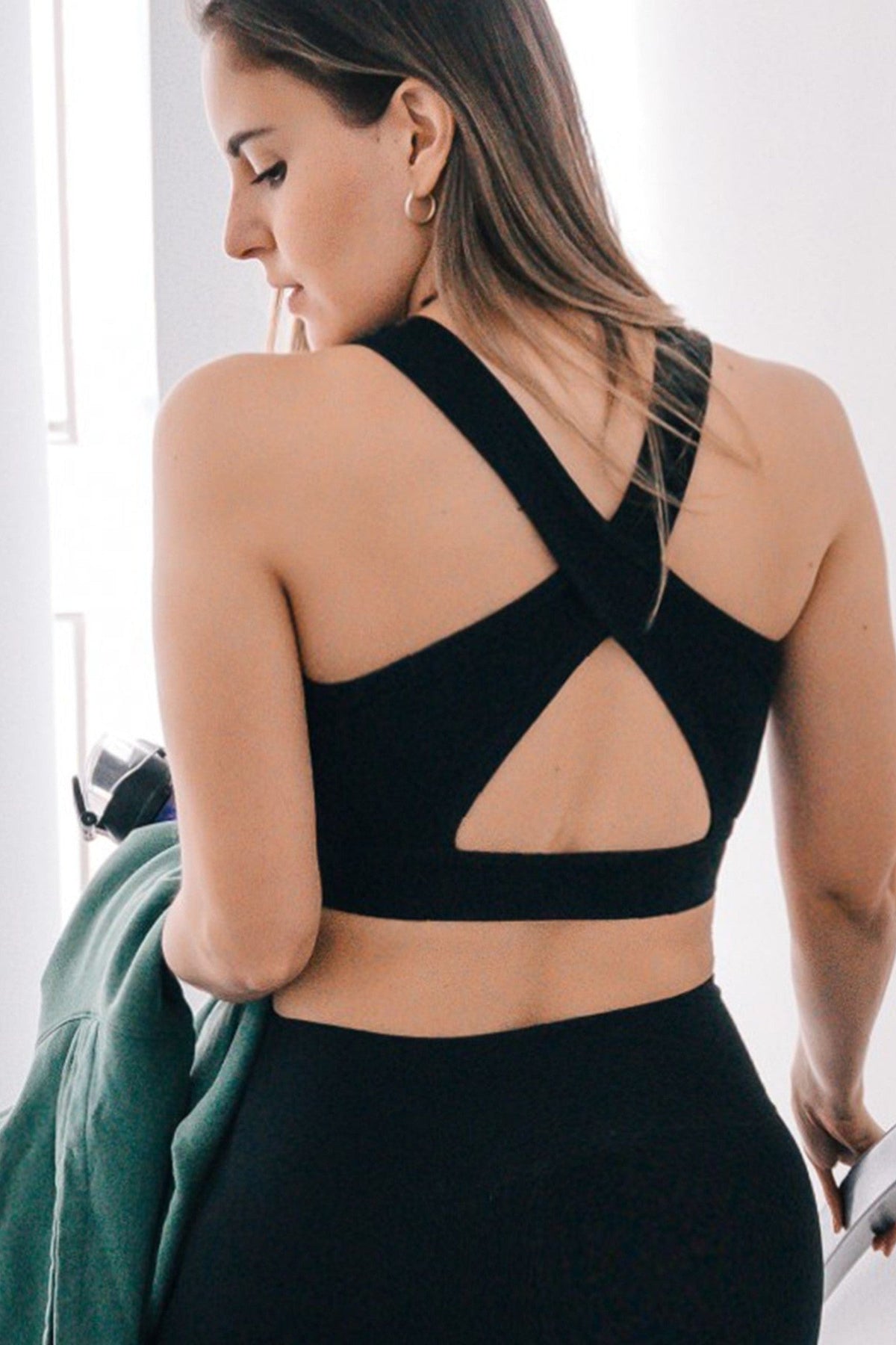 Black Organic Cotton Bra