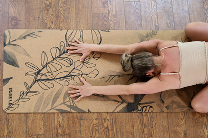 Tapis de Yoga en Liège X-TALL Blossom | 200 cm de Long | 4,5 mm