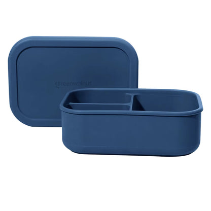 Ensemble boîte à bento en silicone et bouteille d'eau – Récipient alimentaire antifuite à 3 compartiments pour enfants et adultes