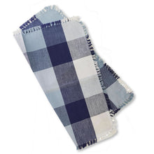 Lemon Tree Ombre Check Indigo Cloth Napkin - Set of 4