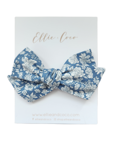 Blue Chinoiserie Oversize Bow