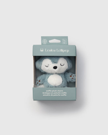 Wolfie Plush Bag Charm - Smoke Blue