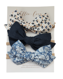 Blue Baby Headband Set