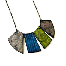 Boho Fringe Necklace, Big Bold Chunky Bib Necklace in Fall Colors