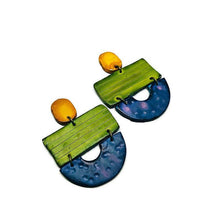 Bold Wide Statement Earrings- "Joan"