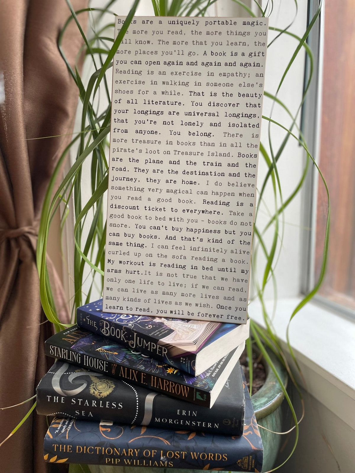 Typewriter Sign - Books