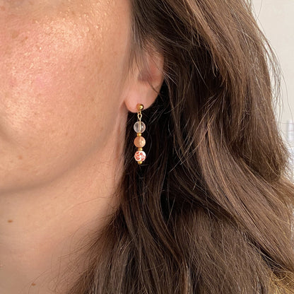 Boucles d’oreilles en pierres naturelles | HANAMI