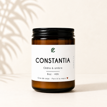 Bougie de soya CONSTANTIA cèdre et  ambre