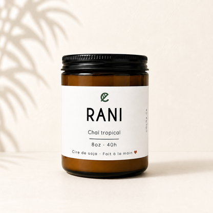 Bougie de soya RANI chaï tropical