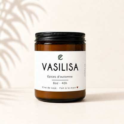 Bougie de soja VASILISA épices d'automne
