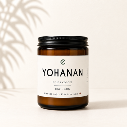 Bougie de soja YOHANAN fruits confits