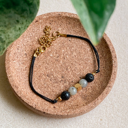 Cord bracelet essential oil diffuser | NOCTIS